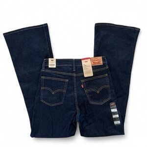 NWT Levi's Dark Wash Flare High Rise Jeans